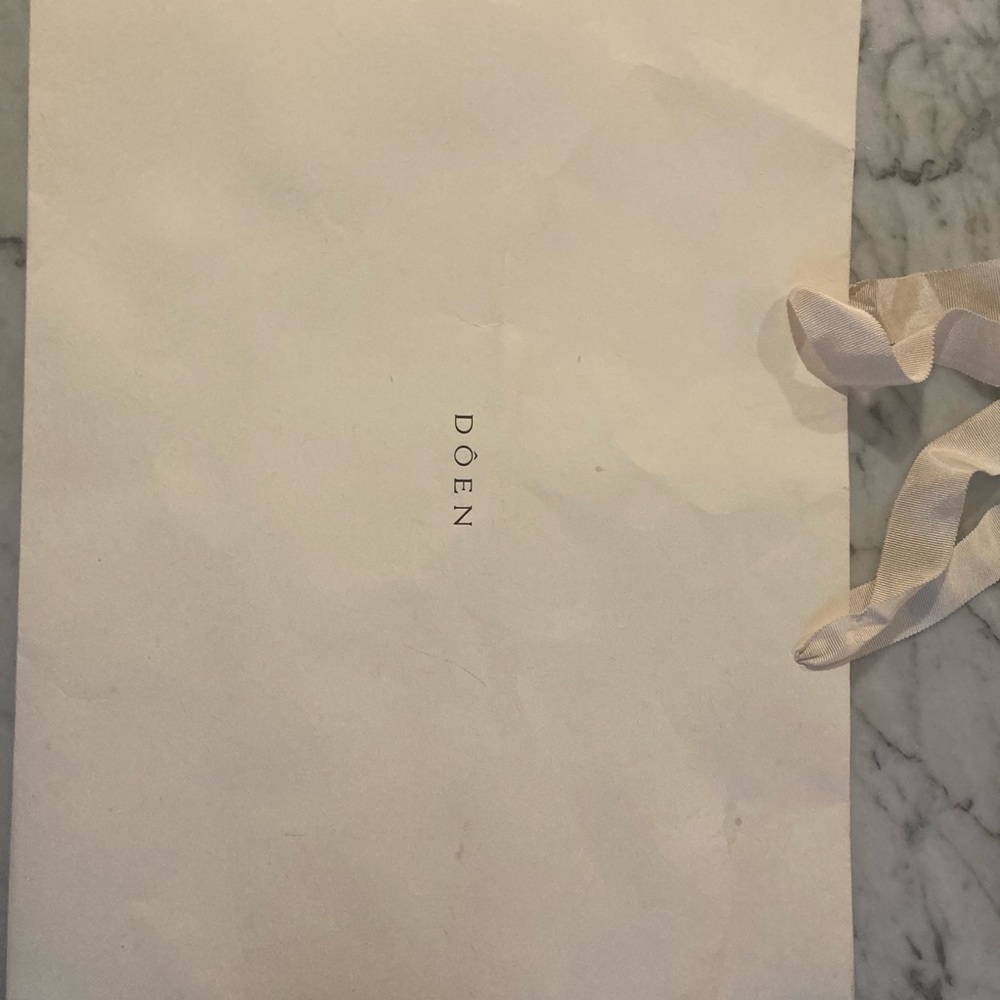 Doen Cream shopping Bag